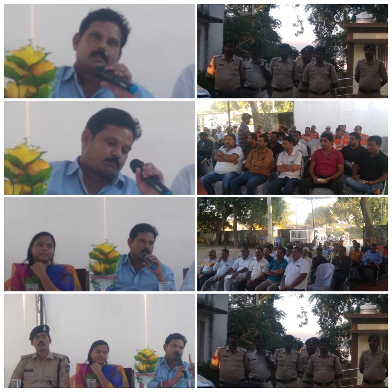 शांति समिति की बैठक जिला कटनी एस पी पुलिश अधिक्षक अचानक पहुचे कैमोर