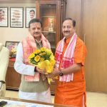 उप मुख्यमंत्री श्री शुक्ल से मध्यप्रदेश स्टेट सिविल सप्लाइज कॉरपोरेशन लिमिटेड के उपाध्यक्ष श्री कांकर ने की सौजन्य भेंट