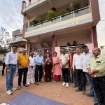 महापौर , क्षेत्रीय पार्षद  की मौजूदगी में कन्याओं एवं वरिष्ठ नागरिक के करकमलों से हुआ विधिवत पूजन