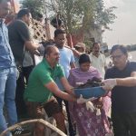 जल गंगा संवर्धन अभियान अंतर्गत वृन्दावन तालाब पर श्रमदान कर की गई साफ-सफाई कलेक्टर श्री विवेक श्रोत्रिय, जनप्रतिनिधियों तथा अधिकारियों ने की तालाब के घाटों की सफाई
