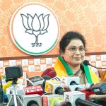 कृष्णा गौर ने पत्रकार वार्ता में सरकार की गिनाईं उपलब्धियां, संगठन की महिला नेताओं की रही मौजूदगी