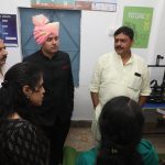 विधायक एवं कलेक्‍टर ने किया निषाद शासकीय उच्चतर माध्यमिक विद्यालय वेंकट वार्ड में रोबोटिक्स लैब का निरीक्षण