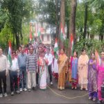हर घर तिरंगा अभियान :- प्रगत शैक्षिक अध्ययन संस्थान ने निकाली तिरंगा यात्रा